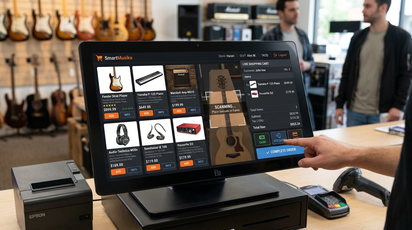 SmartMusika POS Hardware & Stock Terminal